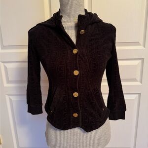 Juicy Couture velour Track jacket